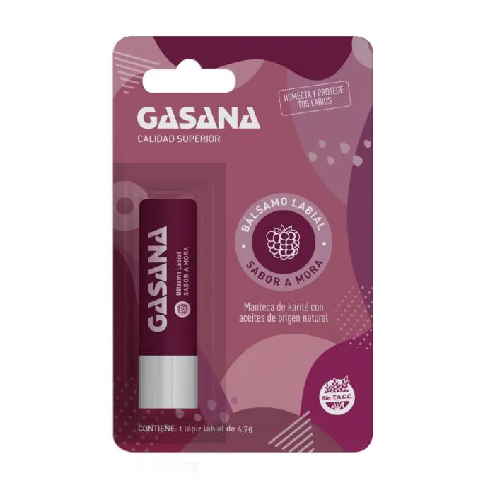 [F04028572] PROTECTOR LABIAL BALSAMO DE KARITE SABOR MORA  4,7 G GASANA