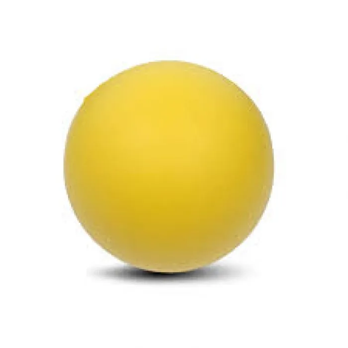 PELOTA P/ MANO REDONDA AMARILLA CHICA DEMA