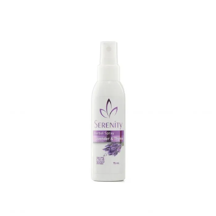 [F04028509] HERBAL SPRAY SERENITY LAVANDA & TOMILLO x 75ml PURA SOAP