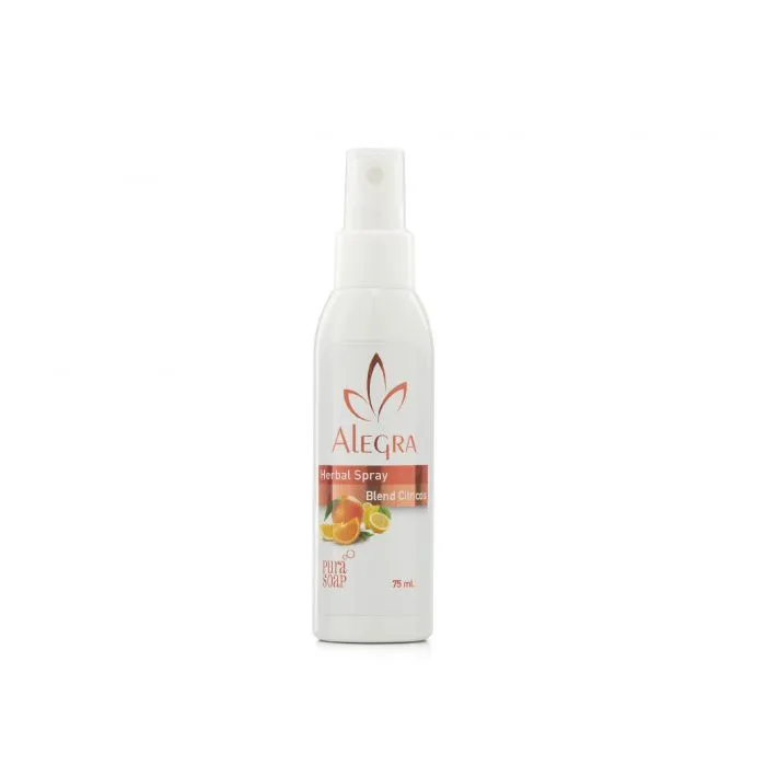 [F04028511] HERBAL SPRAY ALEGRA BLEND CITRICOS x 75ml PURA SOAP