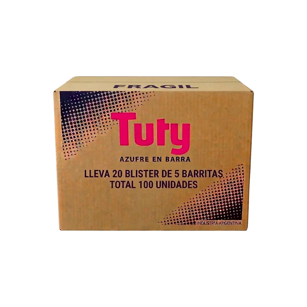 AZUFRE BARRA CAJA X 20 DE 5 UN. SMALL BOX TUTY
