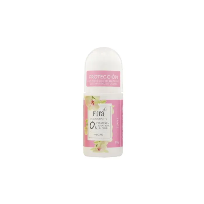 [F04028520] DEO NATURAL S/ALUMIO  S/ALCOHOL FLORAL DELICADO x 60ml PURA SOAP