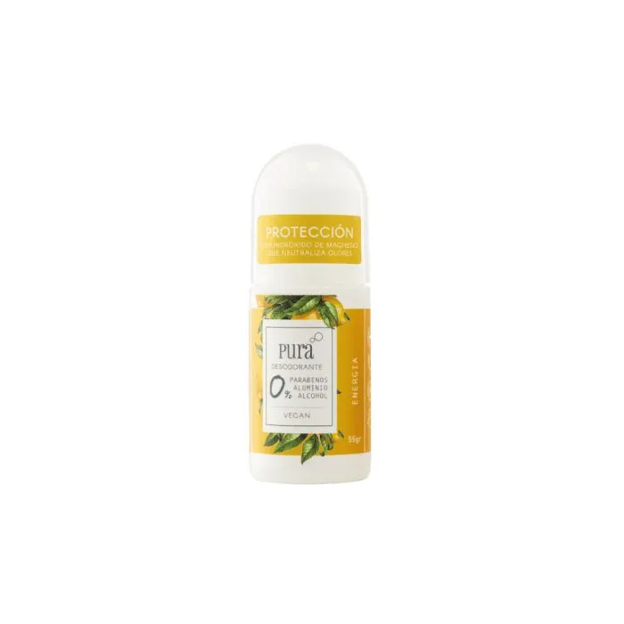[F04028521] DEO NATURAL S/ALUMIO  S/ALCOHOL CITRICO ENERGIA x 60ml PURA SOAP