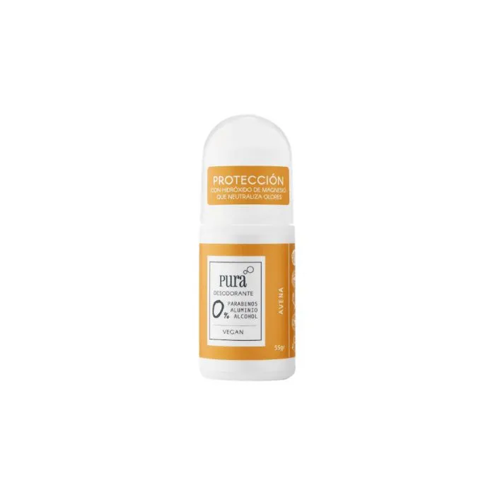 [F04028522] DEO NATURAL S/ALUMIO  S/ALCOHOL AVENA  x 60ml PURA SOAP