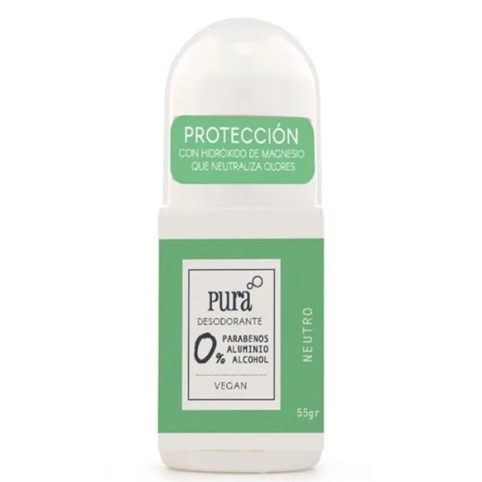 [F04028560] DEO NATURAL S/ALUMIO  S/ALCOHOL NEUTRO  x 60ml PURA SOAP