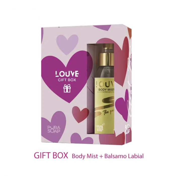 [F04028524] KIT  BODY SPLASH LOUVE & BALSAMO LABIAL CITRICO PURA SOAP