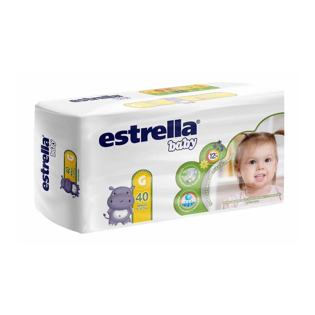 [F04027825] PAÑAL BEBE G X 40 HIPERPACK ESTRELLA (PA0423)