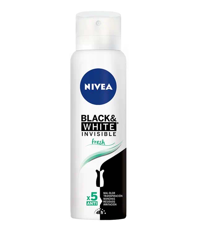 [F04027975] NIVEA WOMEN DEO SPRAY INV. B&W Fresh x 150 ml ANTITRANSP. (88674)