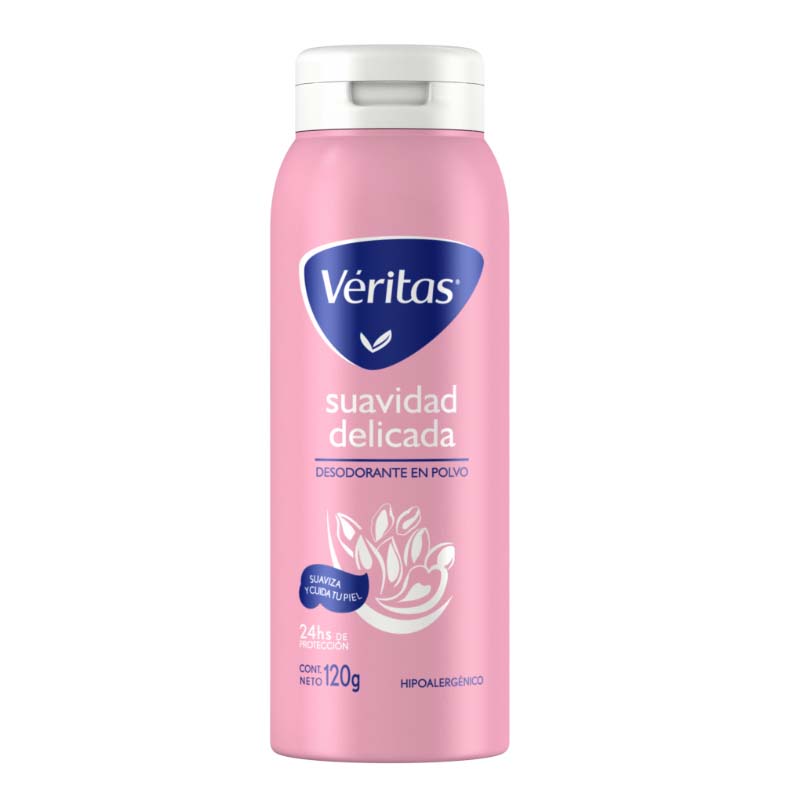 [F04024111] POLVO DES. SUAVIDAD DELICADA ROSADO X 120 G (1-981) - VERITAS