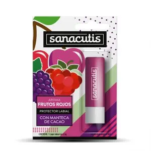 [F04026838] PROTECTOR LABIAL C/MANTECA DE CACAO  AROMA F.ROJOS SANACUTIS