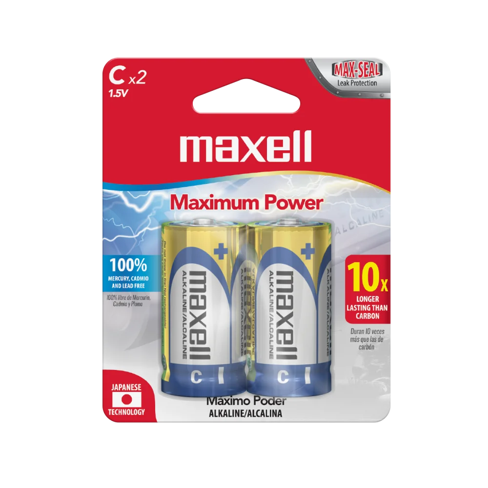 [F04028654] PILA ALKALINA "C" PACK X 2 UN MAXELL