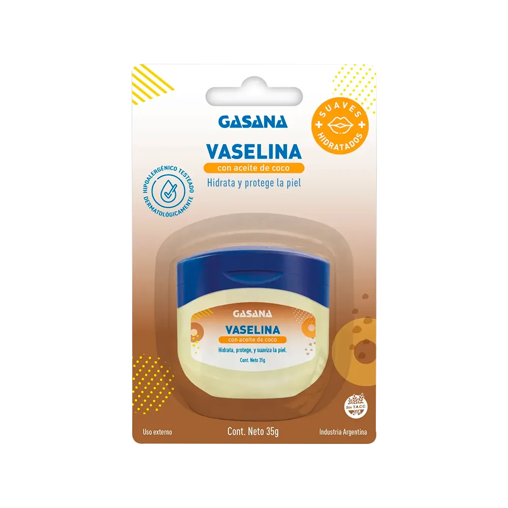 [F03023242] VASELINA SOLIDA x 35grs C/ ACEITE DE COCO GASANA