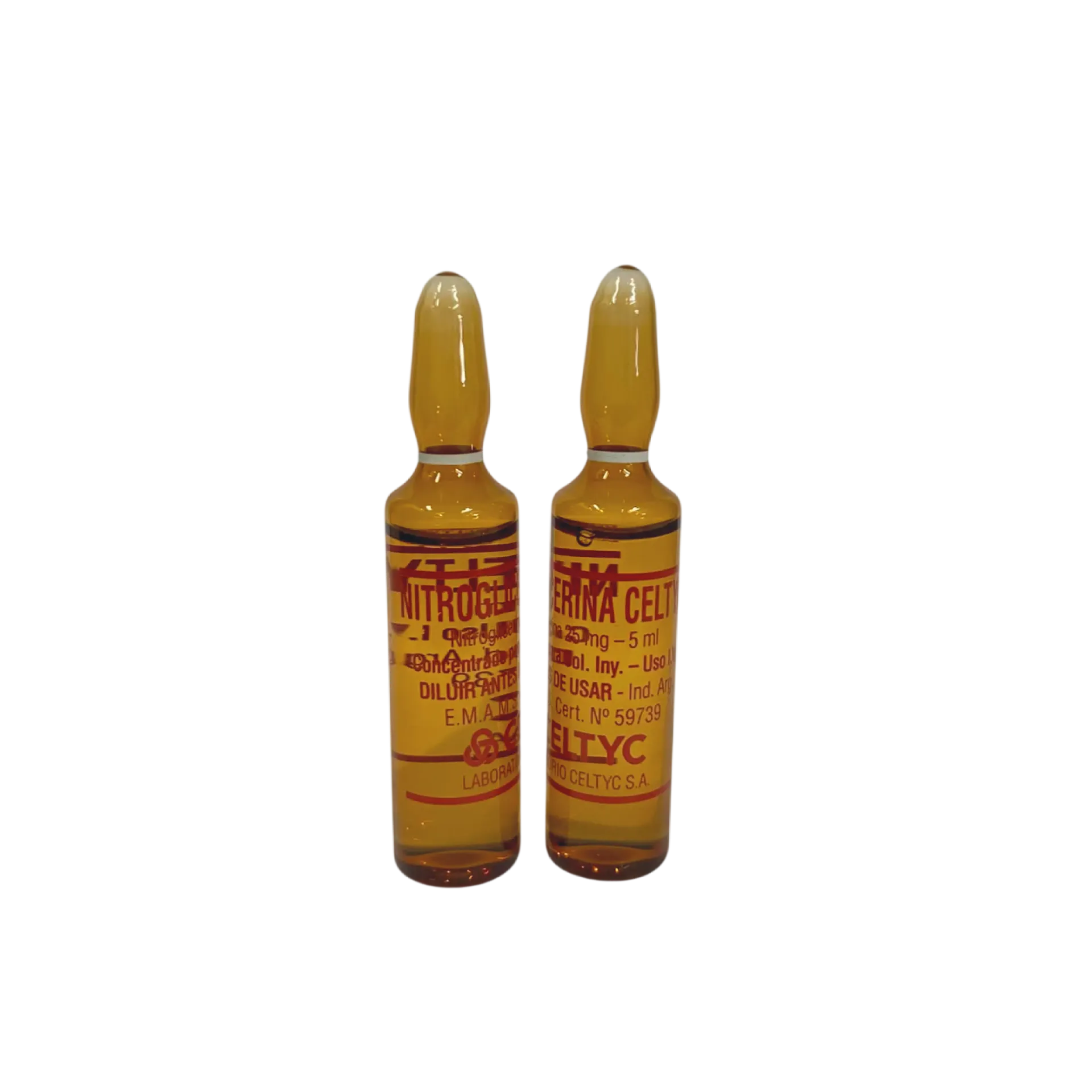 [F08025551] NITROGLICERINA 25 MG X 1 AMP. CELTYC