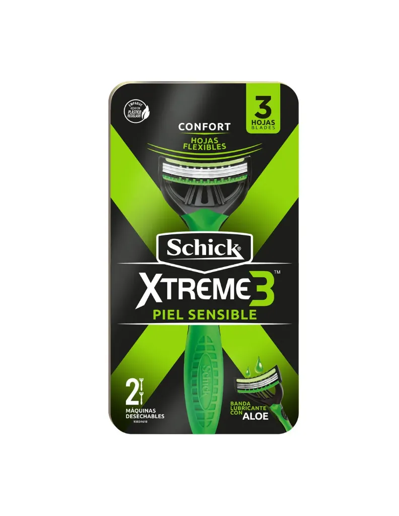 [F04028669] AFEITADORA SCHICK XTREME3 PIEL SENS. X2U