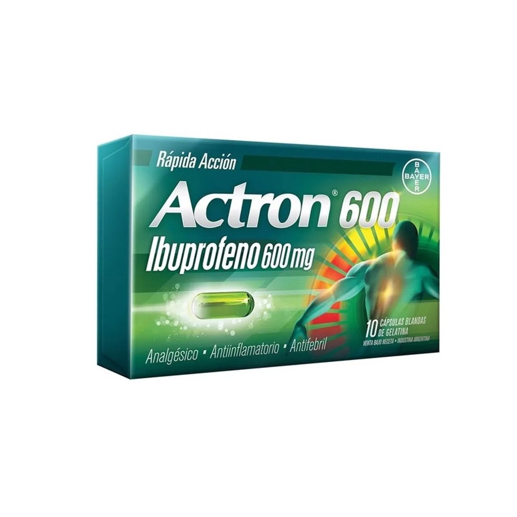 [34037] ACTRON 600 RAPIDA ACCION  cáps.gelat.blanda x 10